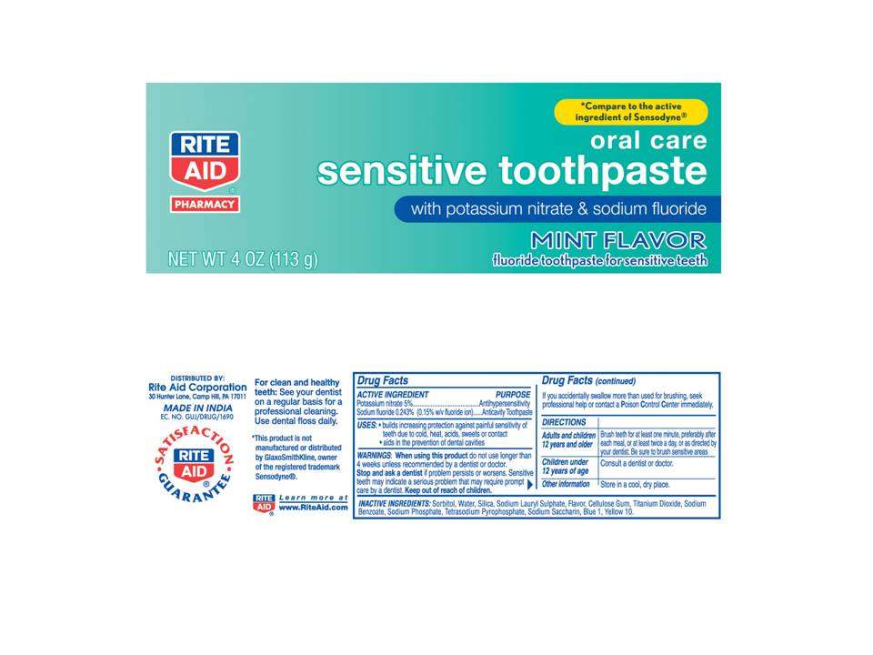 Rite Aid Sensitive Mint